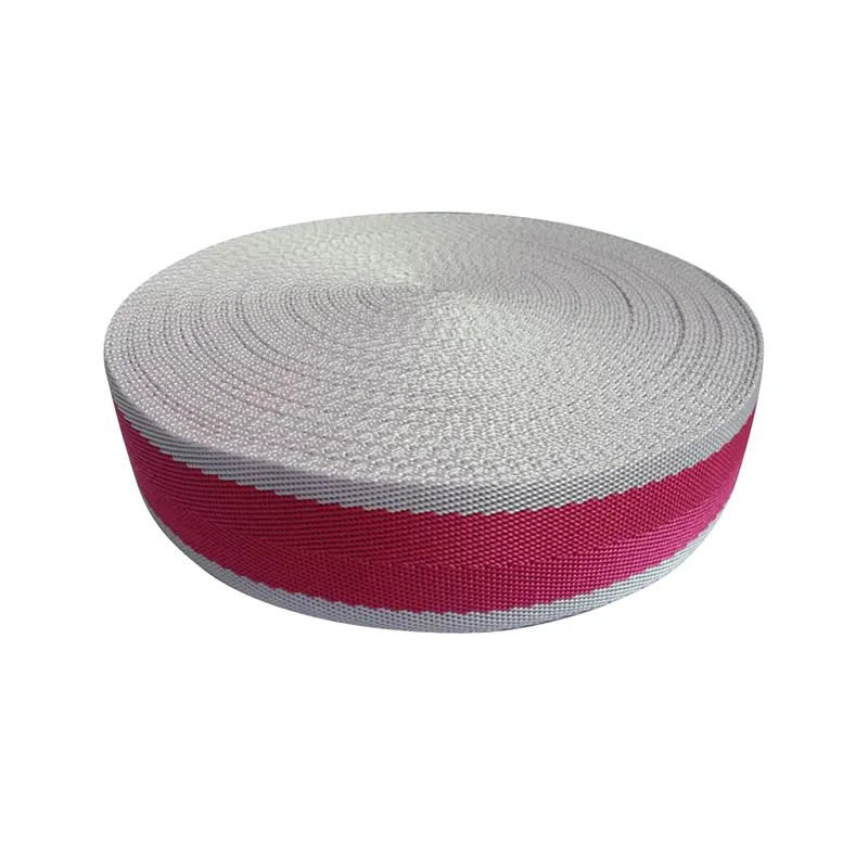 Red Herringbone webbing tape